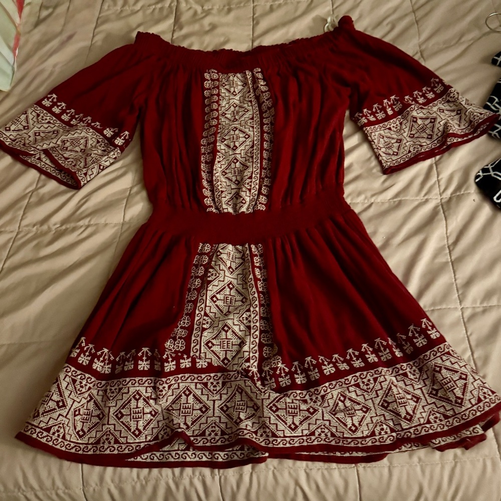 Tularosa Revolve Fiona Embroidered Off Shoulder Dress $190